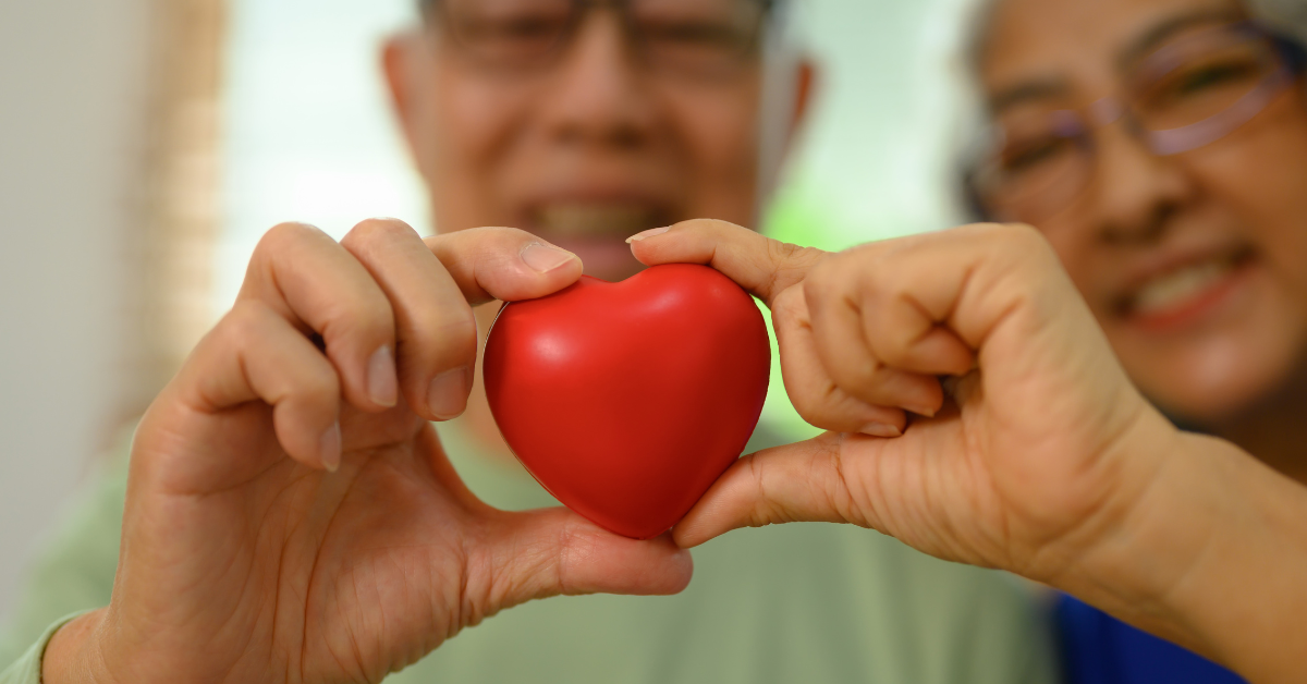 a senior heart in assisted living