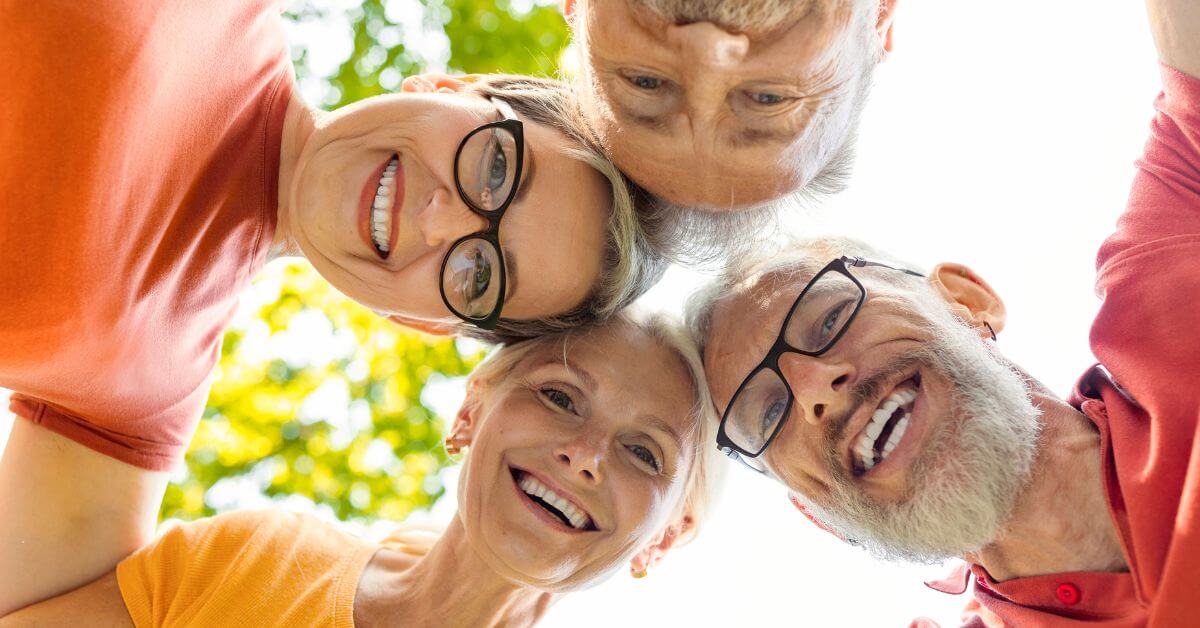 seniors happy in an assisted living